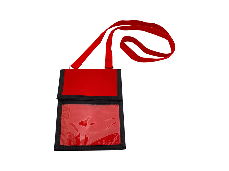 MAPİ ASKILI SEYAHAT CÜZDANI KIRMIZI TEKLİ