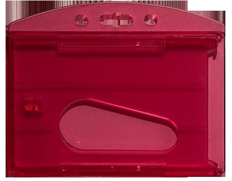 MAPİ ÇİFT HAZNELİ KART KABI ŞEFFAF KIRMIZI 25'Lİ PAKET