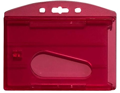 MAPİ ÇİFT HAZNELİ KART KABI ŞEFFAF KIRMIZI 6LI BLİSTERLI