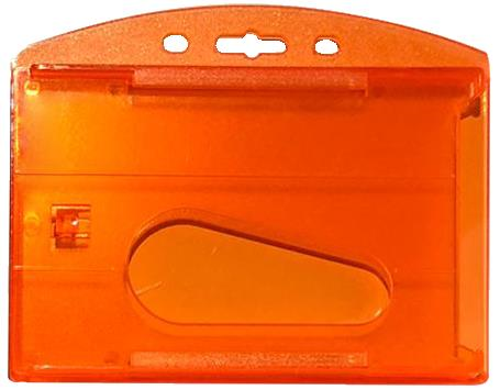 MAPİ ÇİFT HAZNELİ KART KABI ŞEFFAF TURUNCU 25'Lİ PAKET