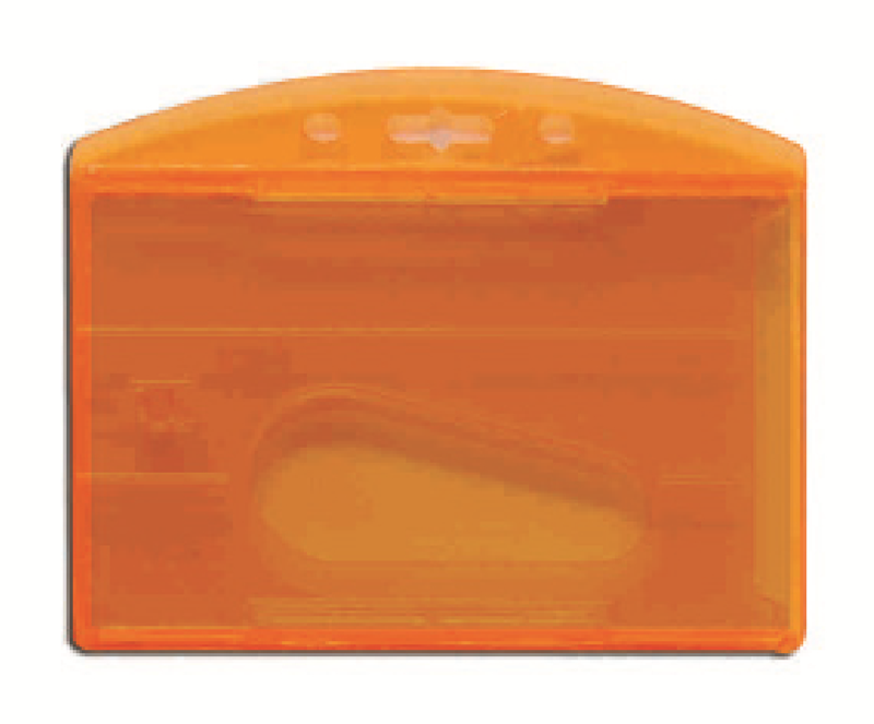 MAPİ ÇİFT HAZNELİ KART KABI ŞEFFAF TURUNCU 6LI BLİSTERLI