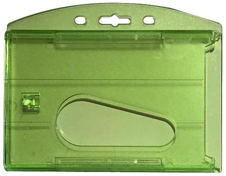 MAPİ ÇİFT HAZNELİ KART KABI ŞEFFAF YEŞİL 25'Lİ PAKET