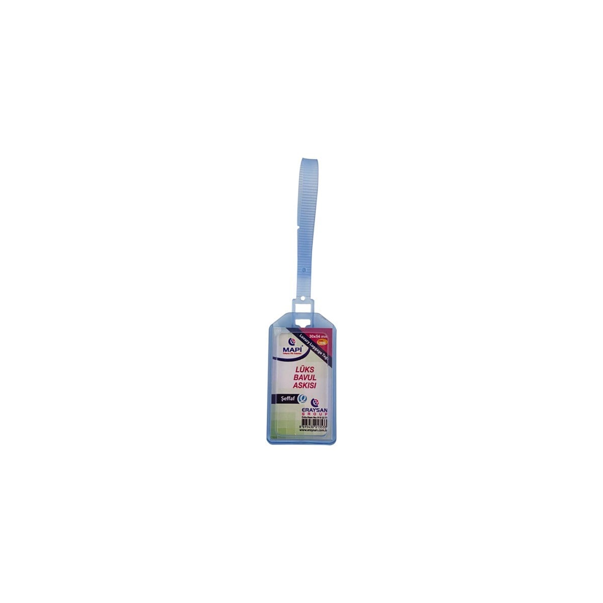 MAPİ LÜKS BAVUL ASKISI (PLASTİK) 35X54 ŞEFFAF TEKLİ