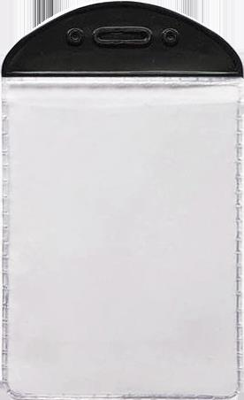 MAPİ PVC KART POŞETLERİ (DİKEY) SİYAH ŞERİTLİ 100'LÜ PAKET