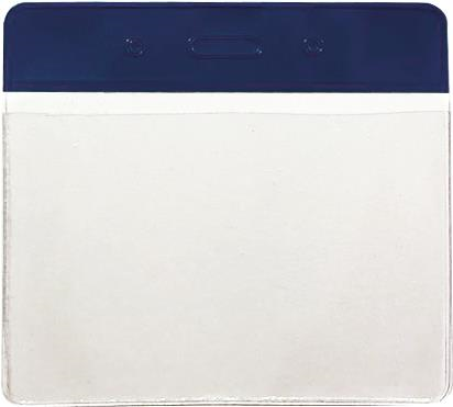 MAPİ PVC KART POŞETLERİ (KARE) LACİVERT ŞERİTLİ 100'LÜ PAKET