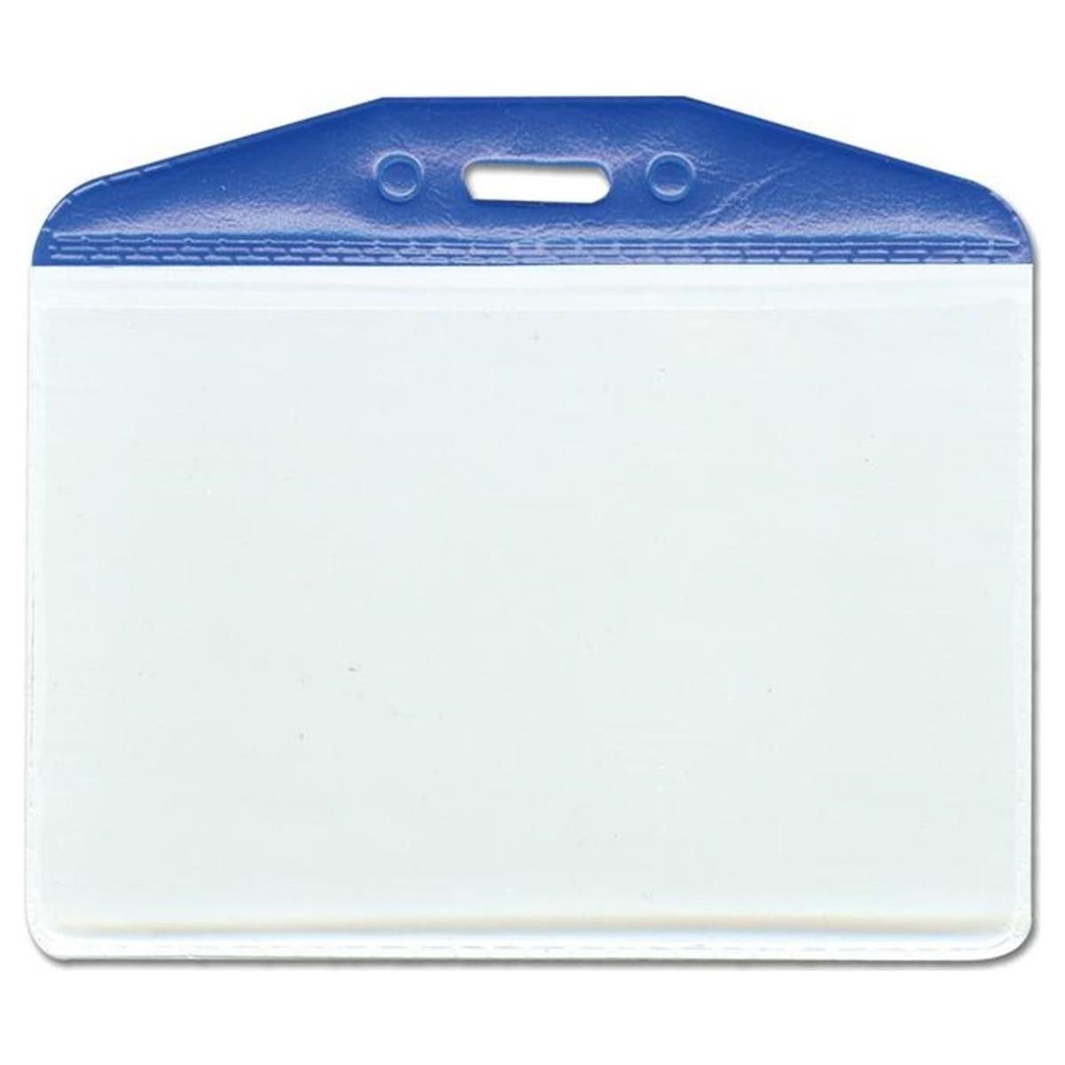 MAPİ PVC KART POŞETLERİ (KARE) MAVİ ŞERİTLİ 10 LU BLİSTERLI