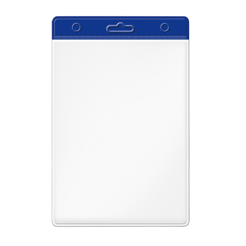 MAPİ PVC KART POŞETLERİ (KARE) MAVİ ŞERİTLİ 10 LU BLİSTERLI