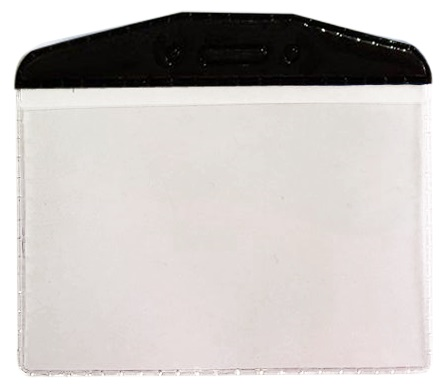 MAPİ PVC KART POŞETLERİ (OVAL) SİYAH 10 LU BLİSTERLI