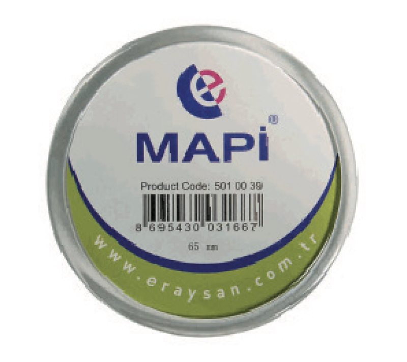 MAPİ ŞEFFAF İĞNELİ İSİMLİK (YUVARLAK) K07 24X24 25Lİ PAKET