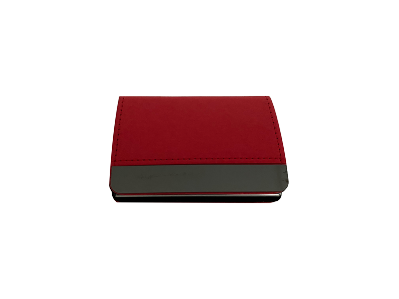 MAPİ TEK HAZNELİ KARTVİZİTLİK KIRMIZI METAL ŞERİTLİ