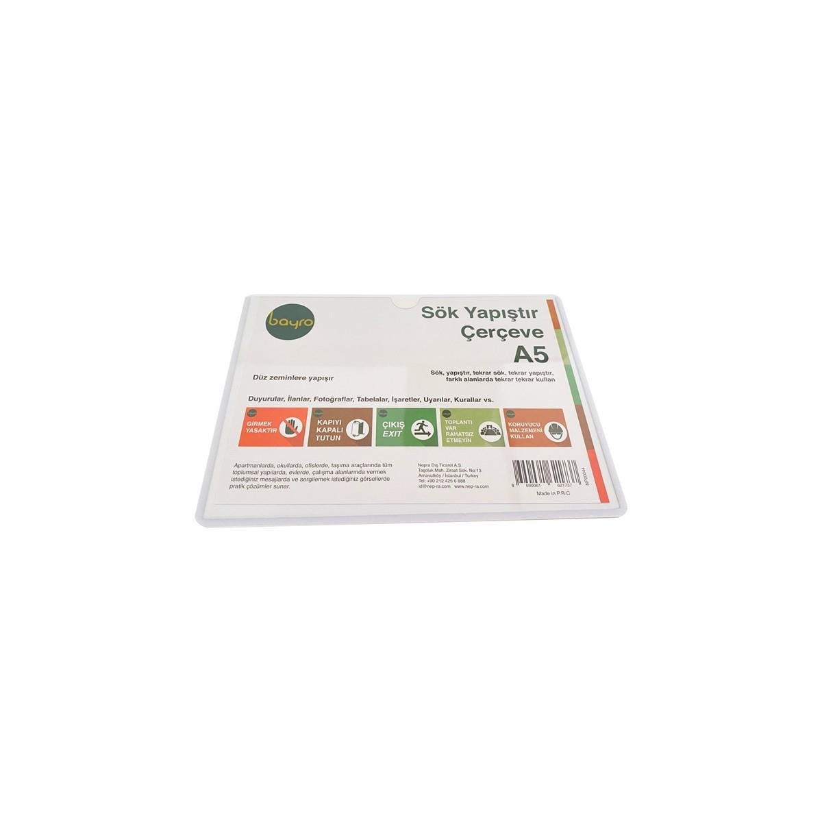 SÖK YAPIŞTIR ÇERÇEVE A5 (NP00044) YATAY