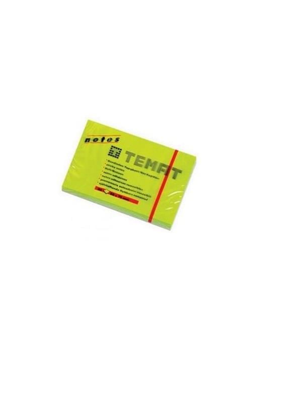 TEMAT YAPIŞKANLI NOT KAĞD.12X50X75 SARI FOSF