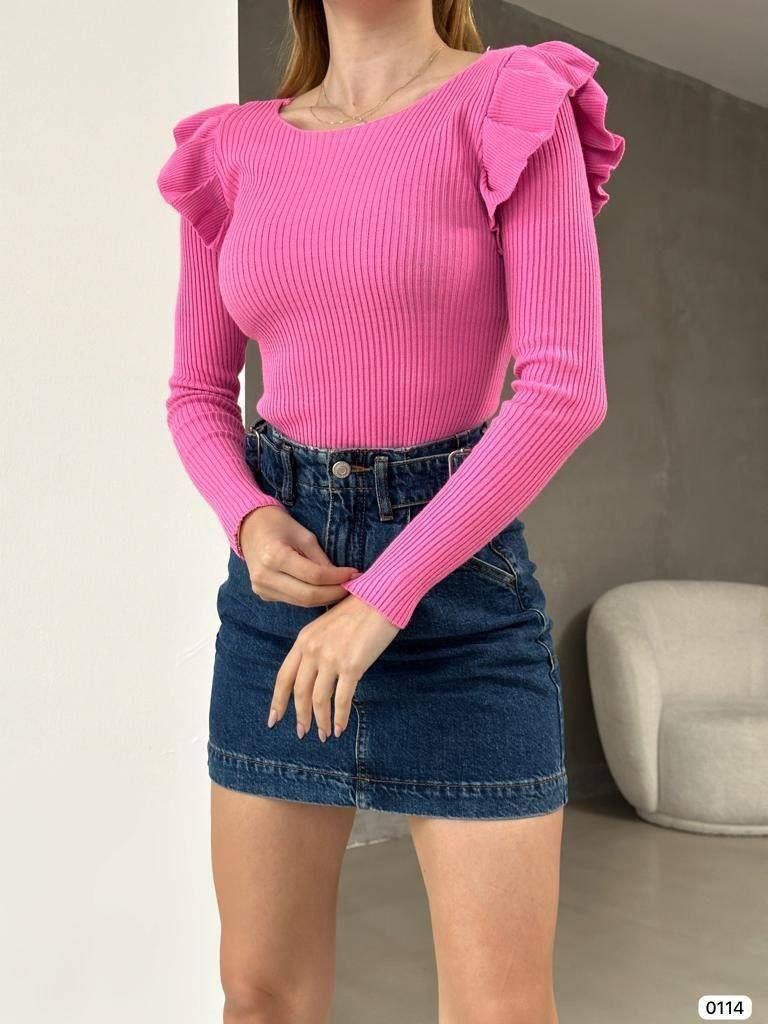  Triko Kazak TR0114 Pembe