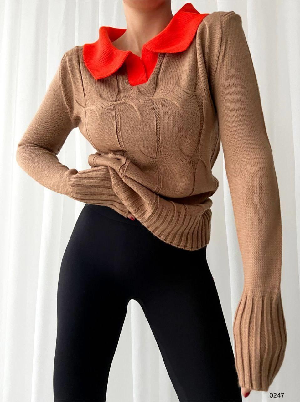 Polo Yaka Triko KazakTR0247 VİZON