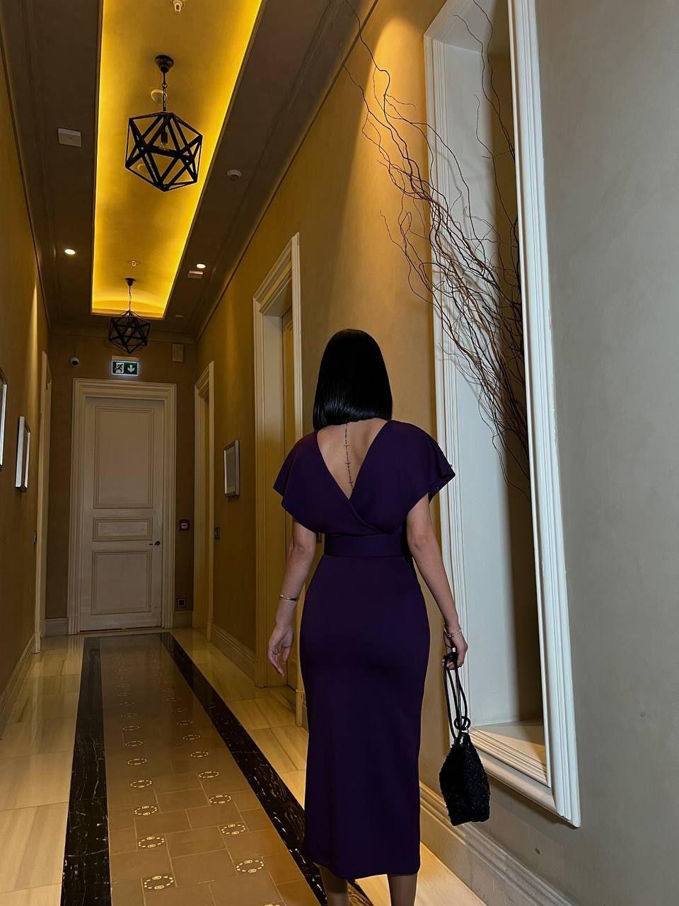Viola Inci Detay  Elbise Mor 582167