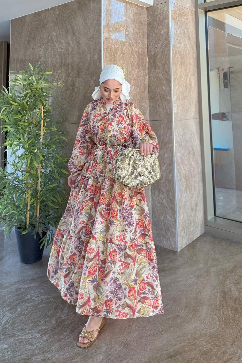 EBRU DESEN ELBİSE
