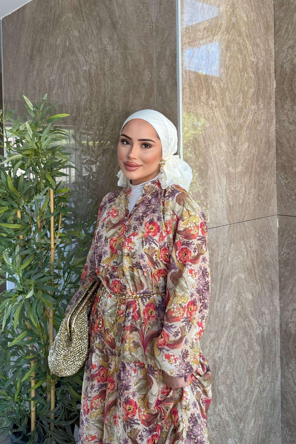 EBRU DESEN ELBİSE