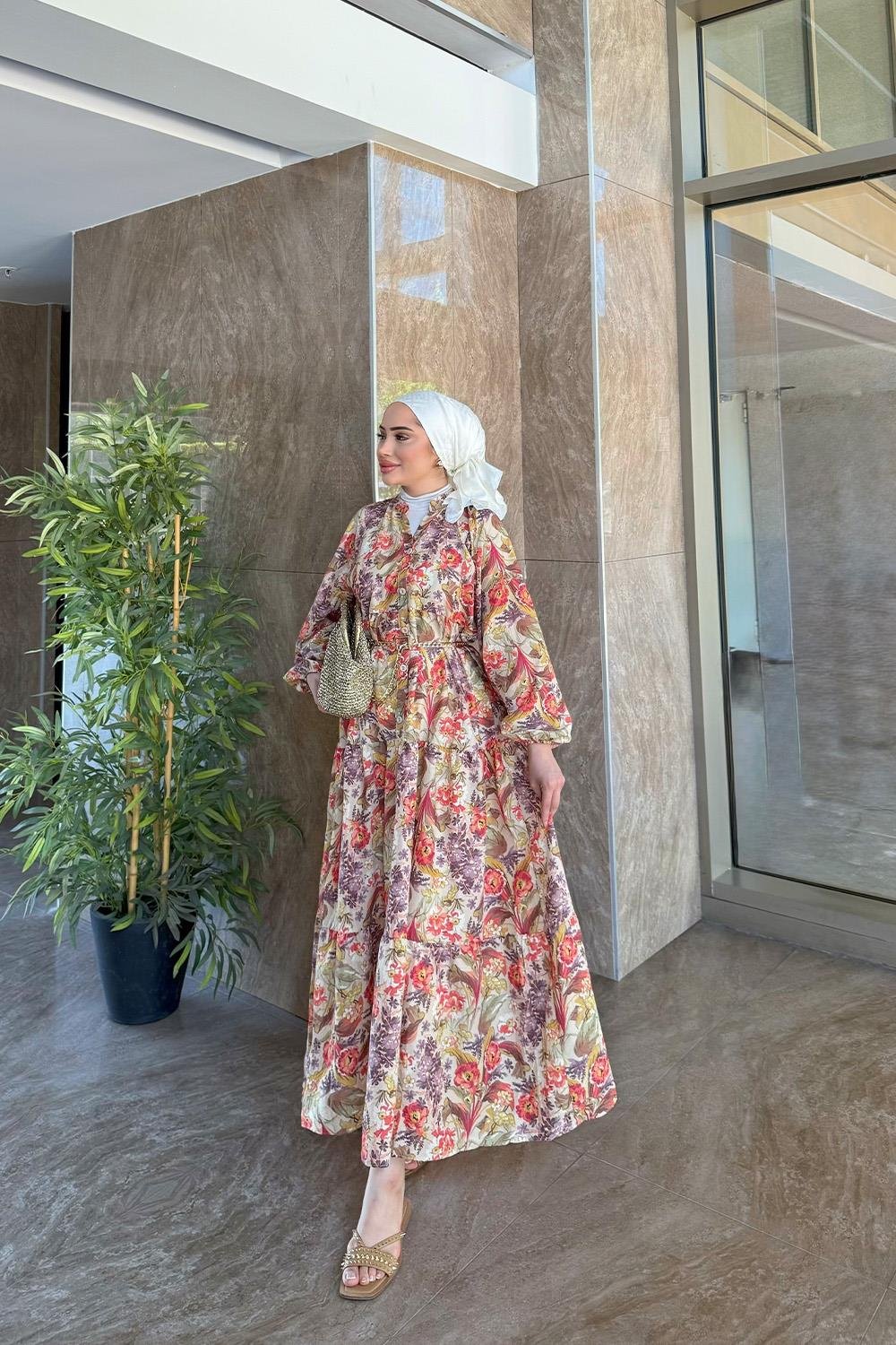EBRU DESEN ELBİSE