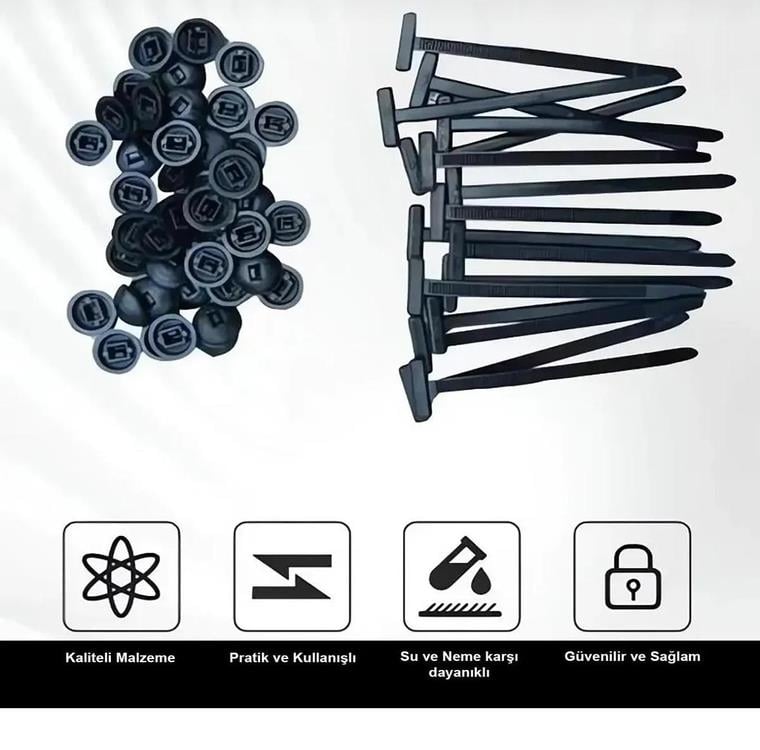 Ars Yeni Nesil Mucize Cırt Klips 200 pcs ( 100 set )