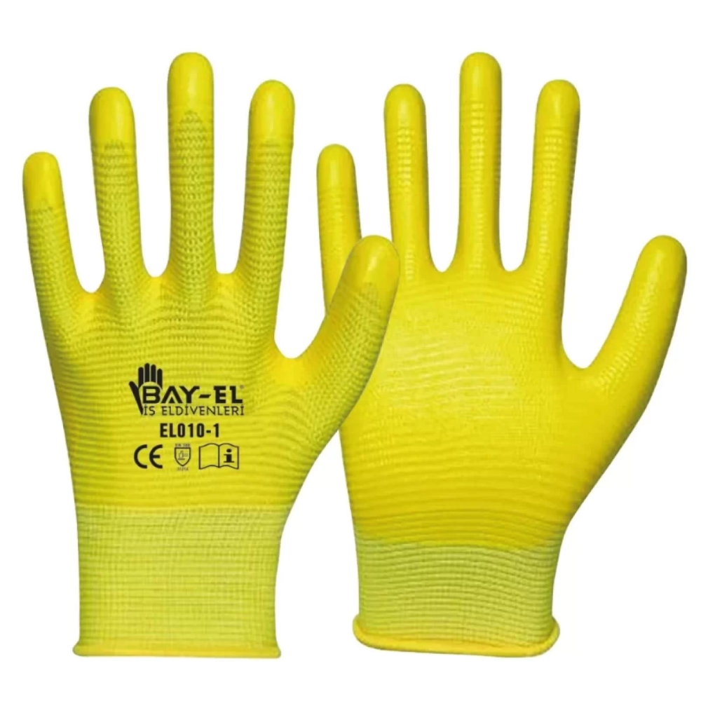 BAYEL ZEBRA ELDİVEN EKSTRA 1/2 SARI-SARI 10