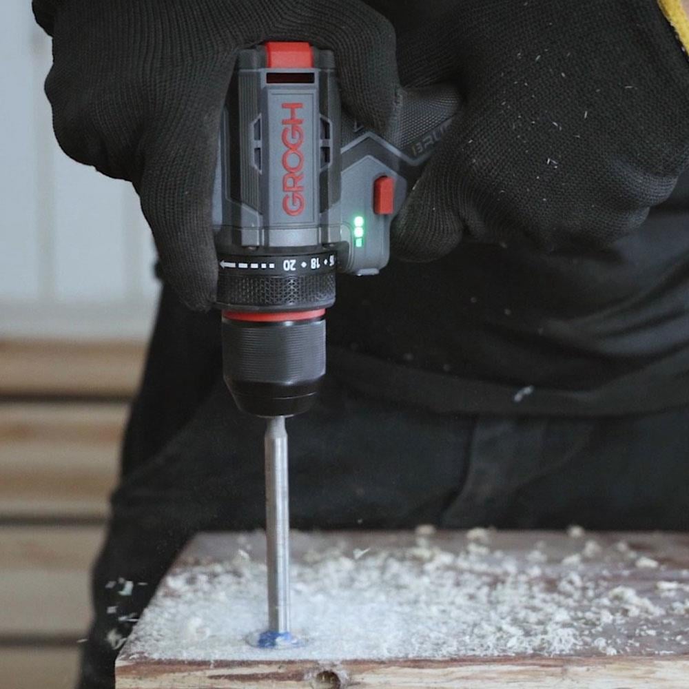 Grogh GRX1633-2 BMC 16V 2Ah Kömürsüz Motorlu Çift Vitesli Şarjlı Matkap
