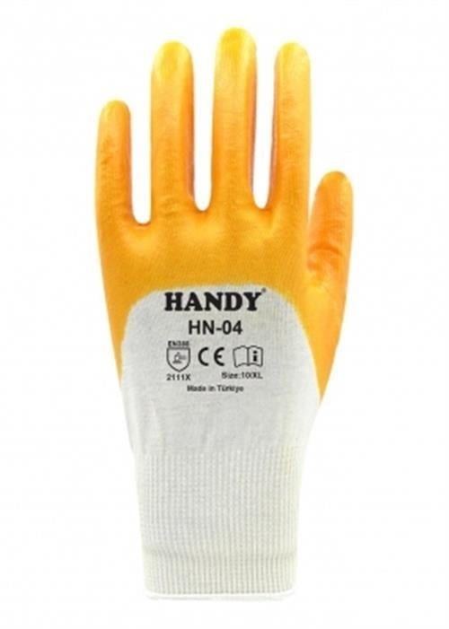 HANDY SARI NİTRİL ELDİVEN HN-04