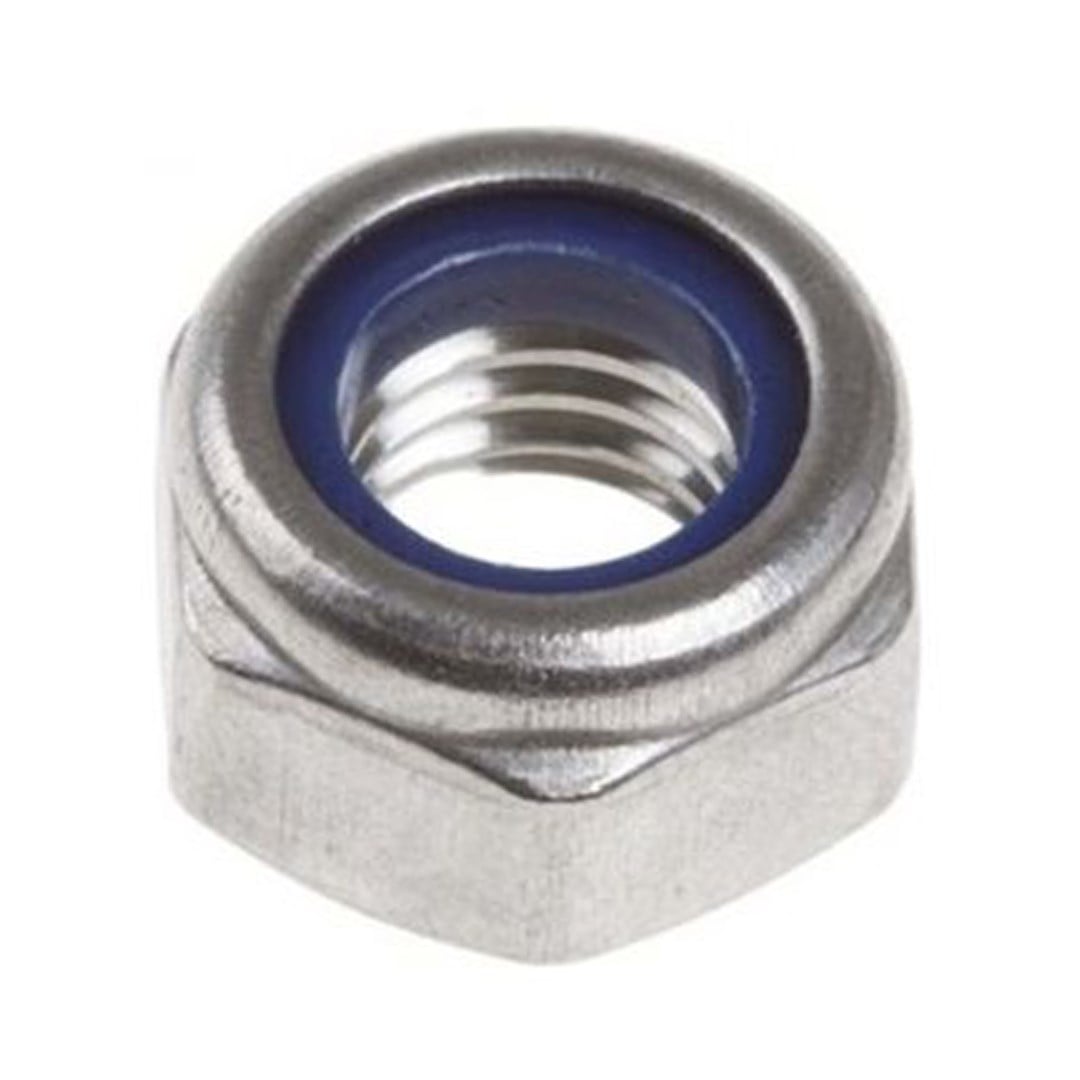 Norm M20x1.5 Dın 985 8 Kalite Fiberli Somun Beyaz Galvanizli 100 ADET