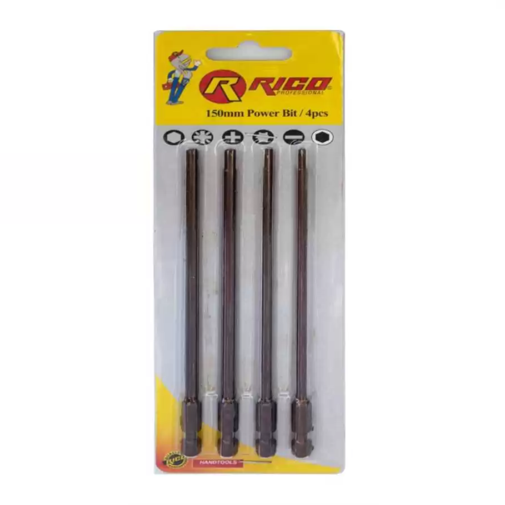 Ri̇co 4 Adet Kaplamalı Torx Bits Set 150mm