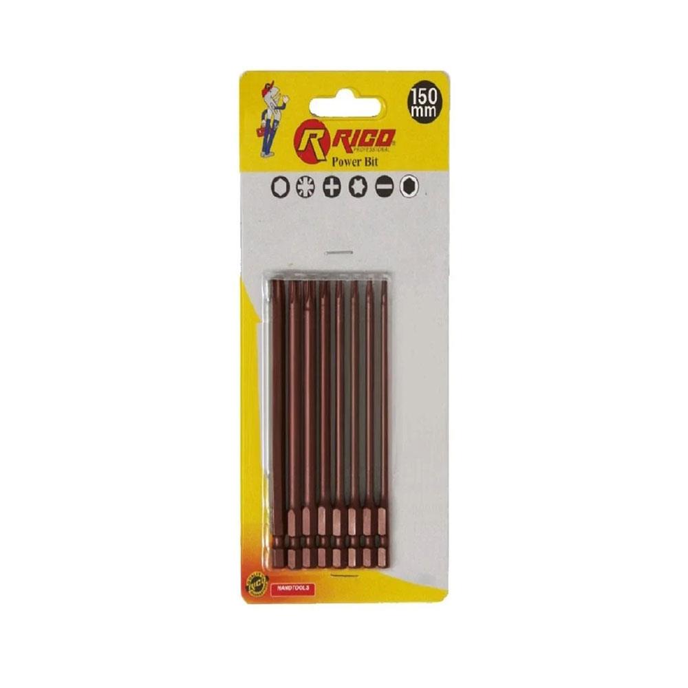Rico 005-KK1124 Kaplamalı Torx Bits Set 8 Parça 150 mm