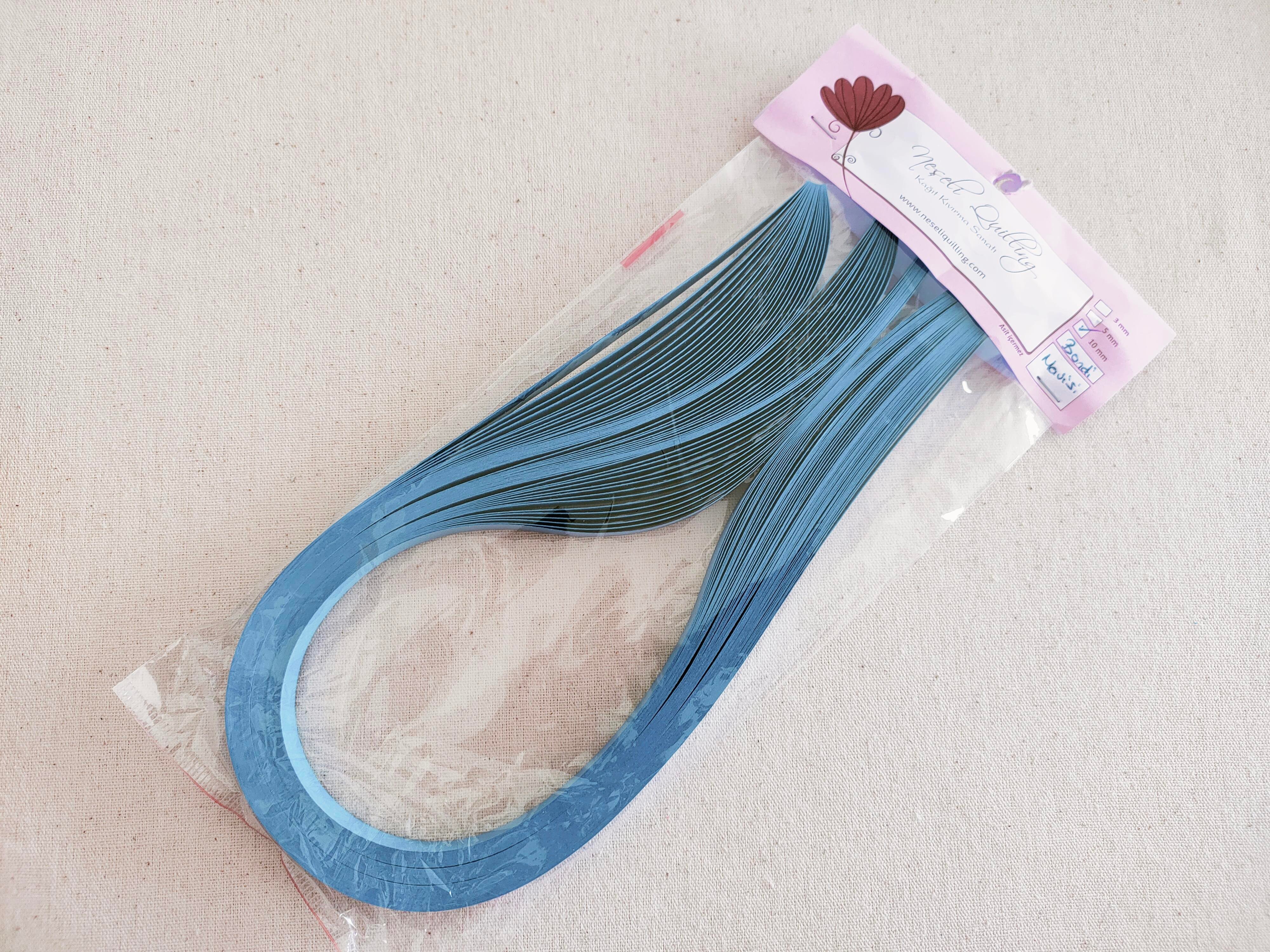 10mm Bondi Mavisi Premium Quilling Kağıt Şerit