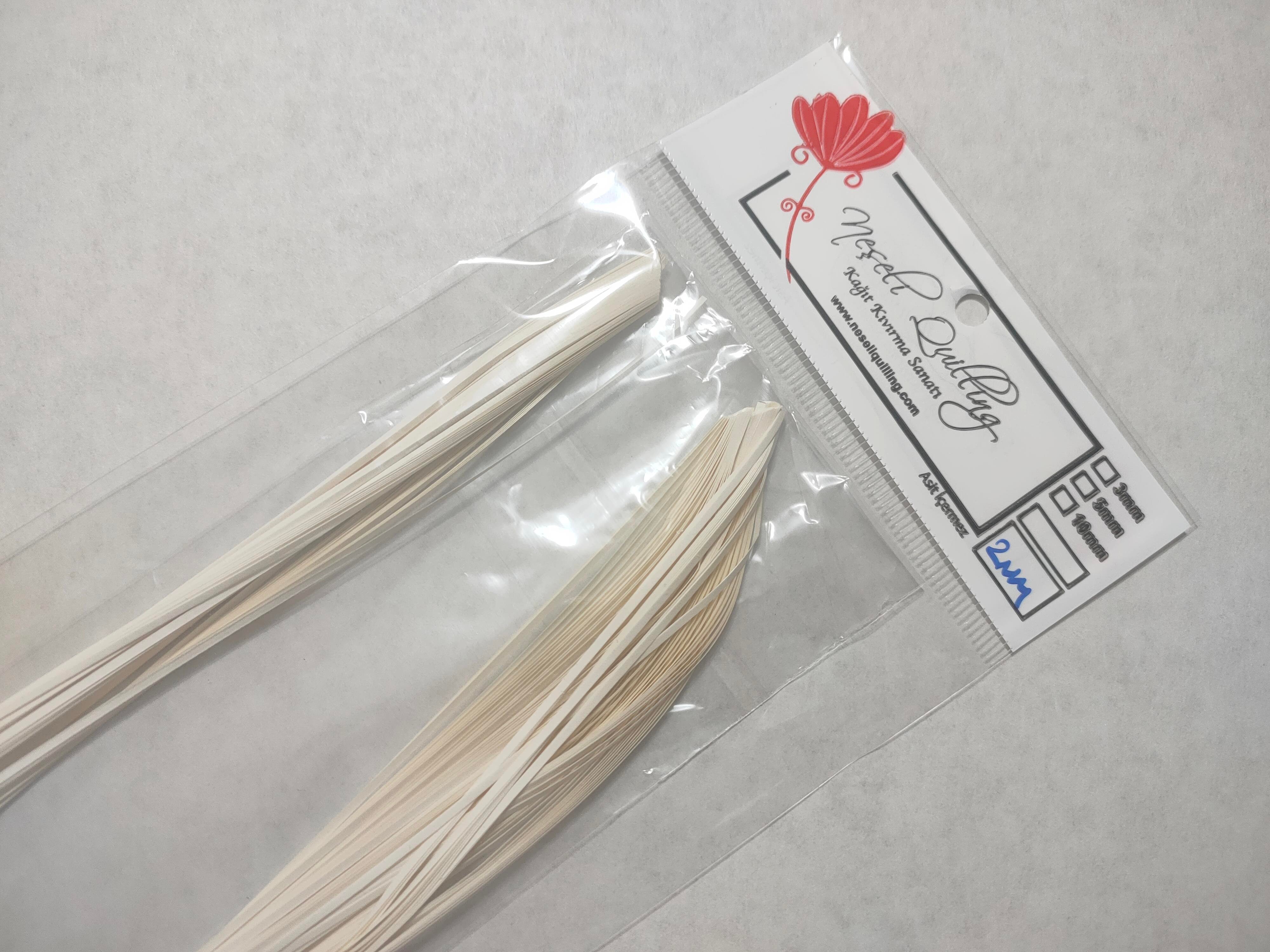 2mm Fildişi Quilling Kağıt Şerit