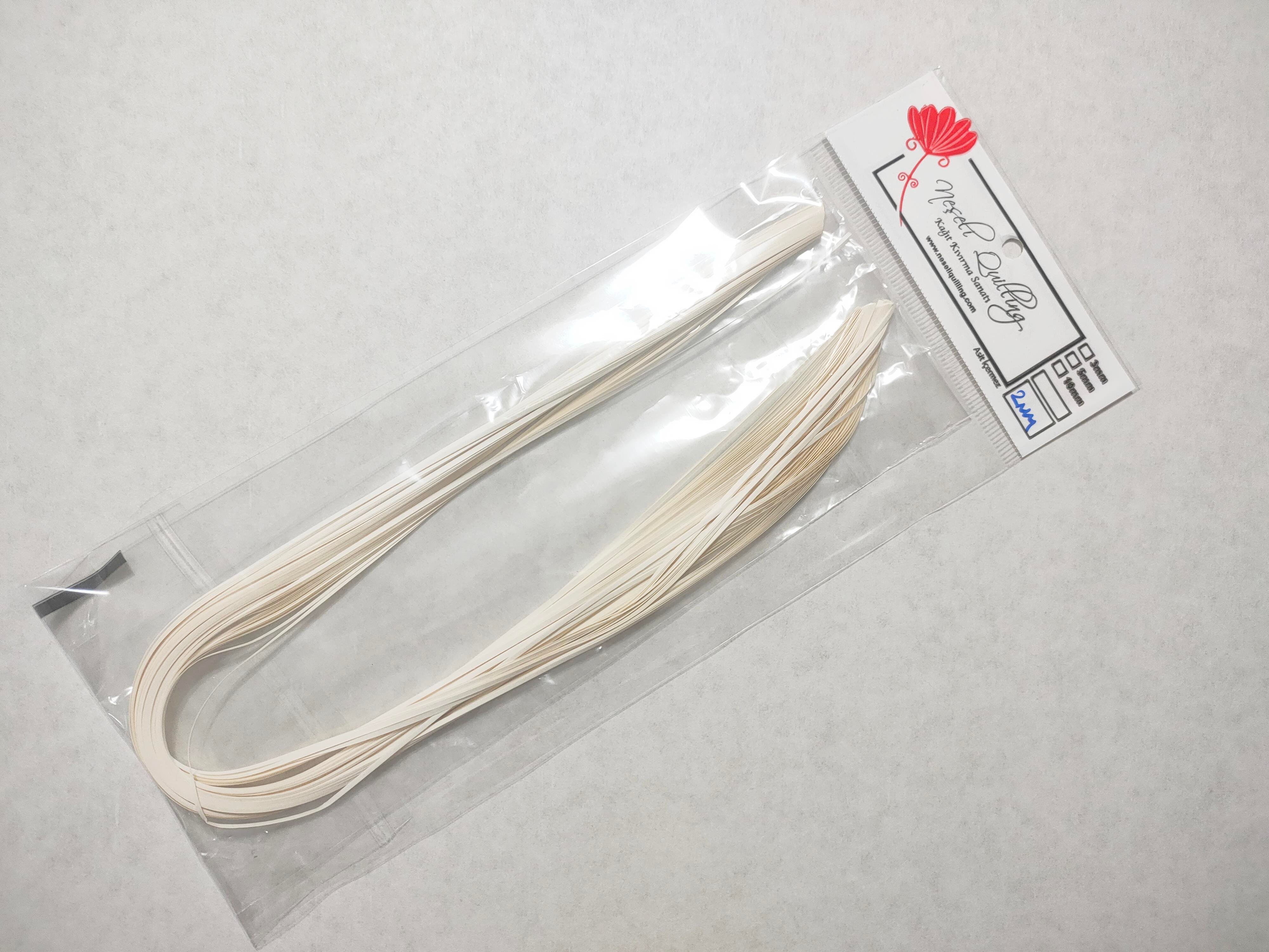 2mm Fildişi Quilling Kağıt Şerit