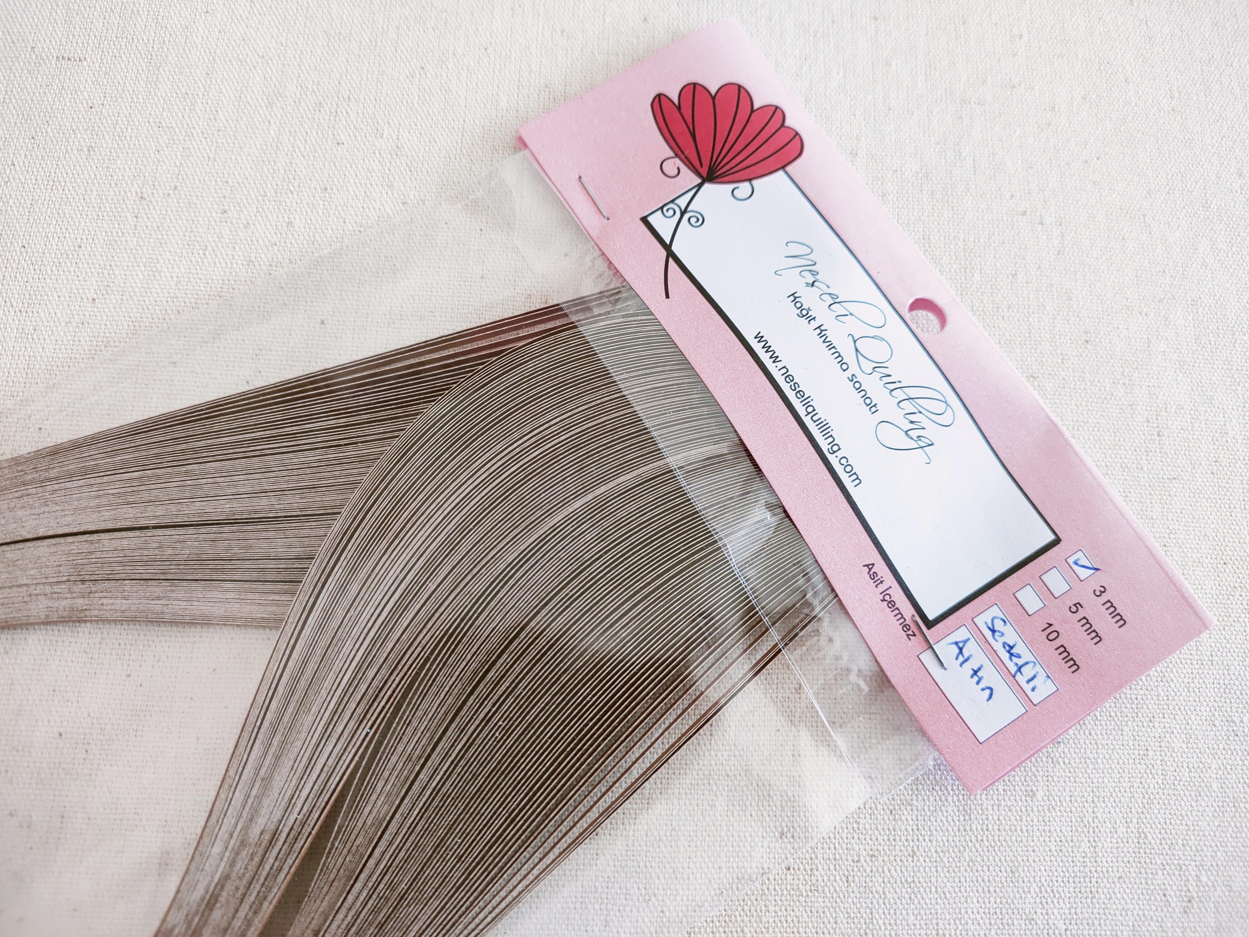 3mm Altın Sedefli Quilling Kağıt Şerit