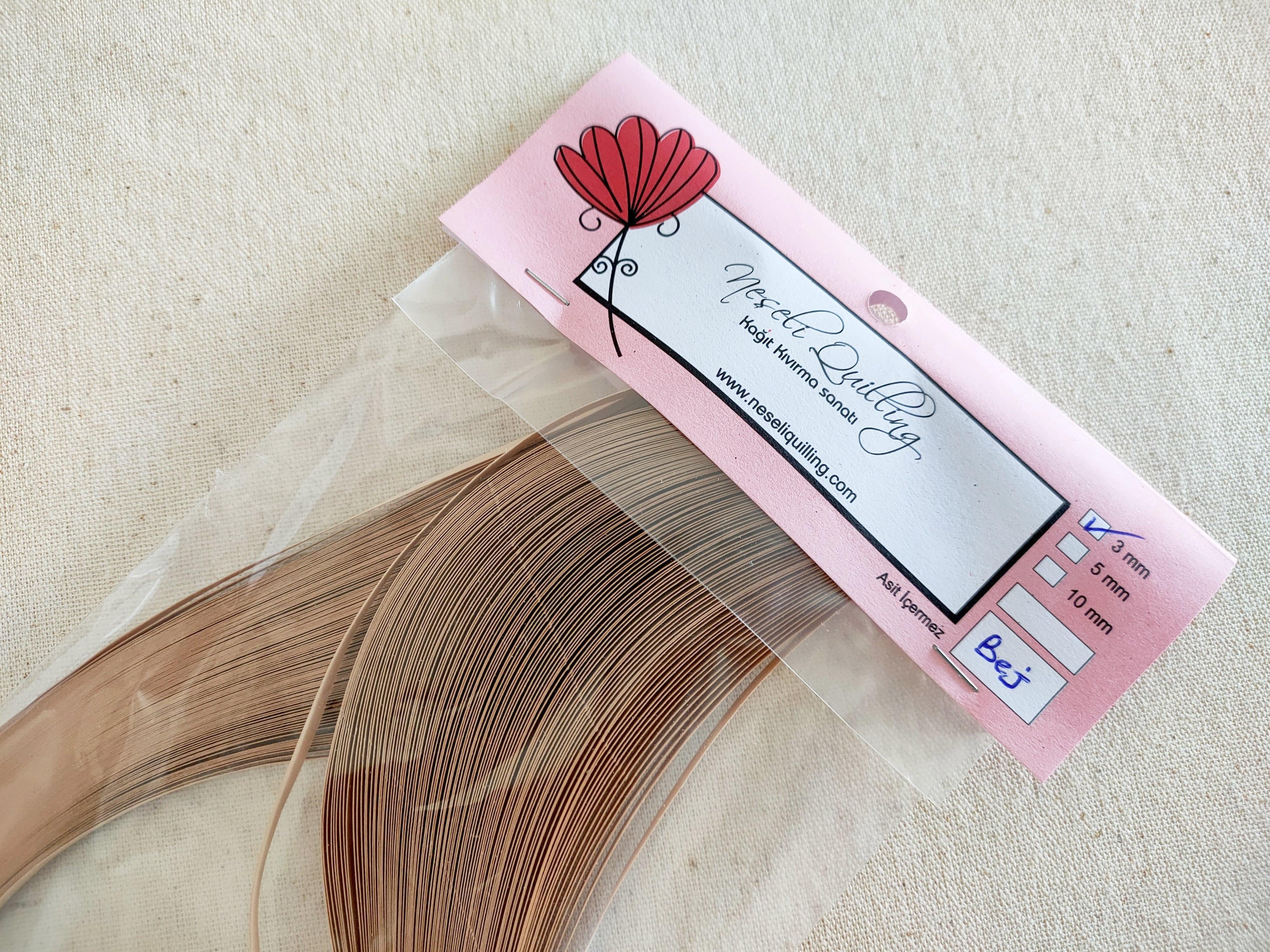 3mm Bej Quilling Kağıt Şerit