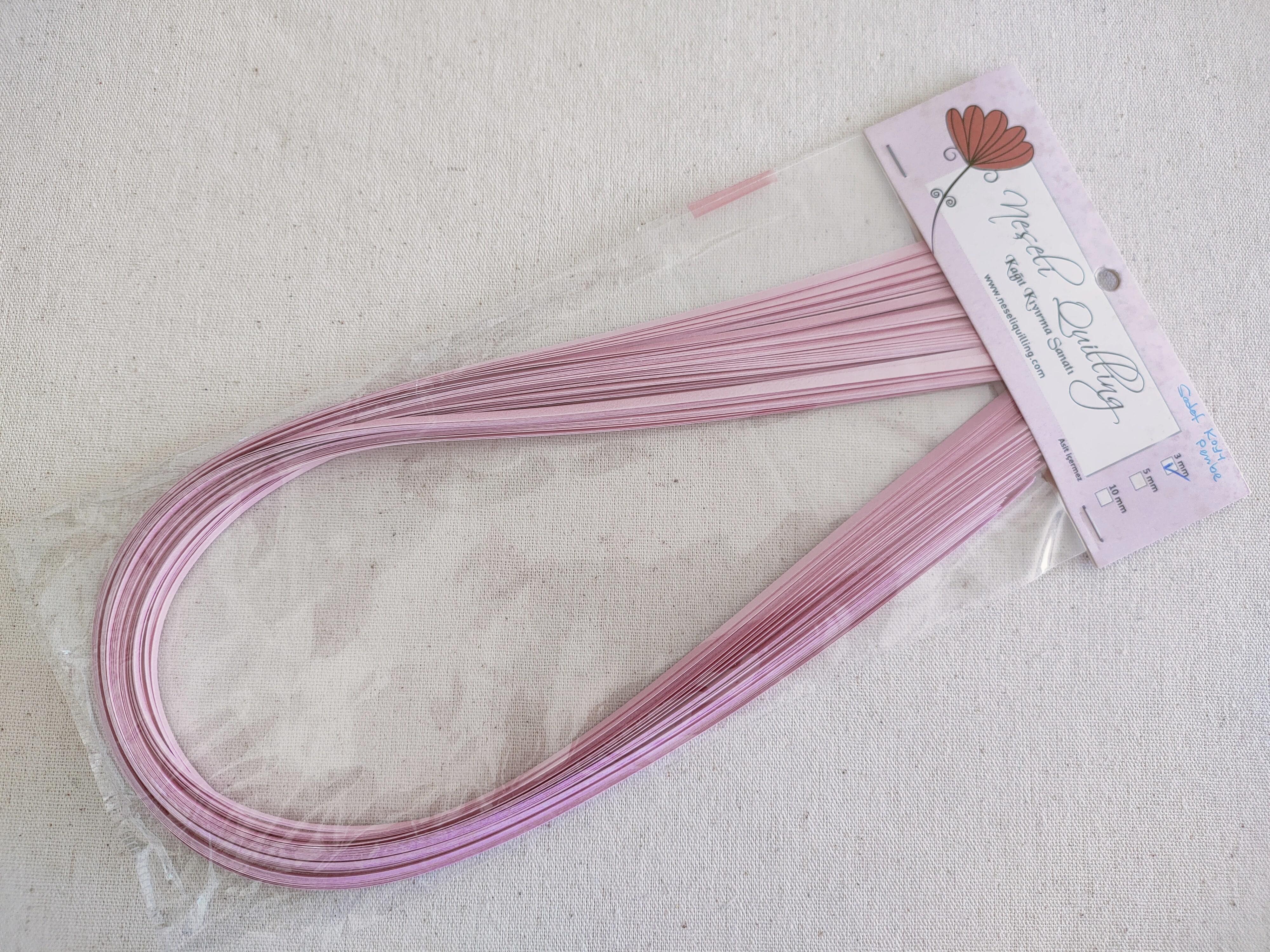 3mm Koyu Pembe Quiling Kağıt Şerit