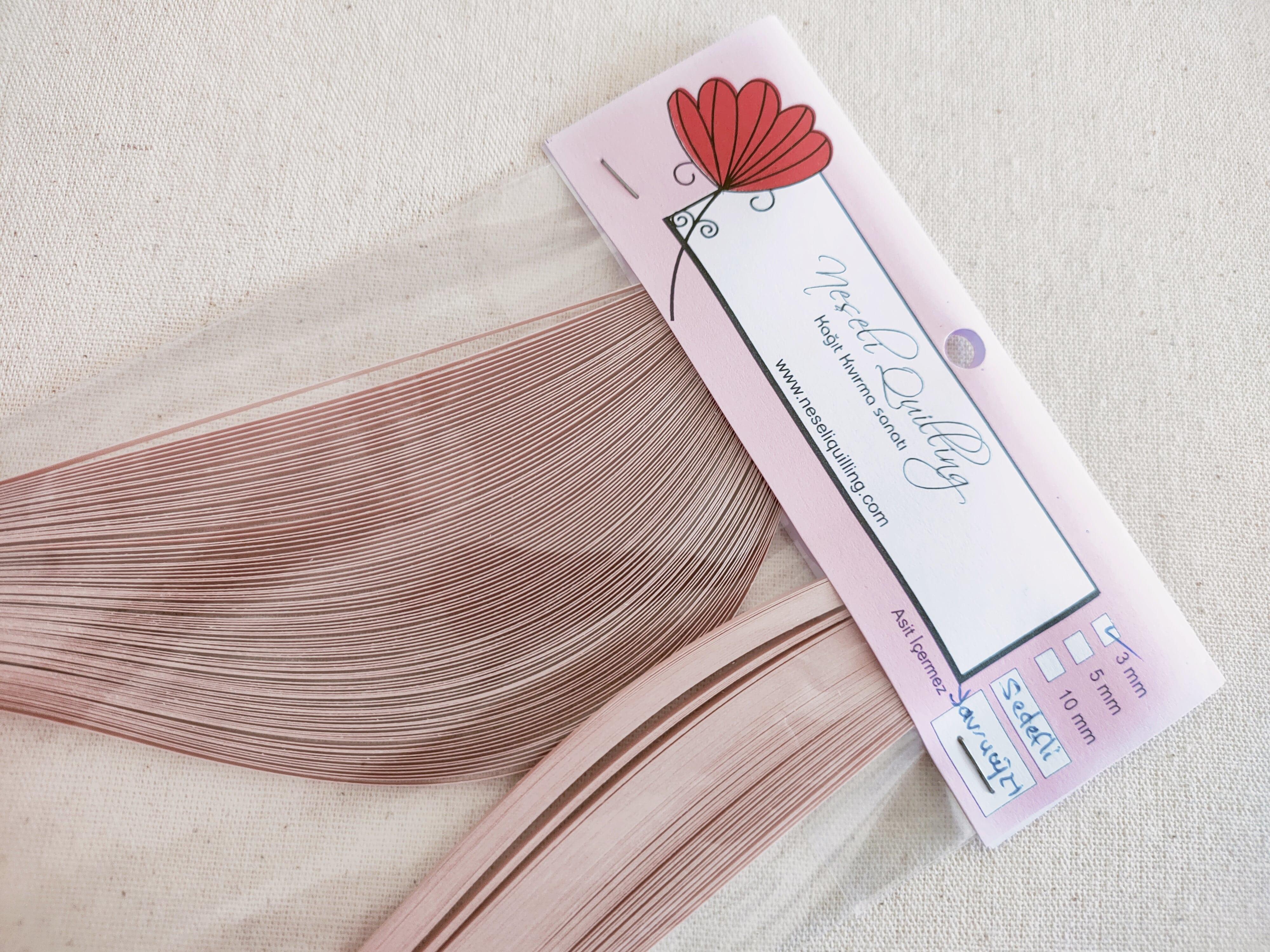 3mm Yavruağzı Sedefli Quilling Kağıt Şerit