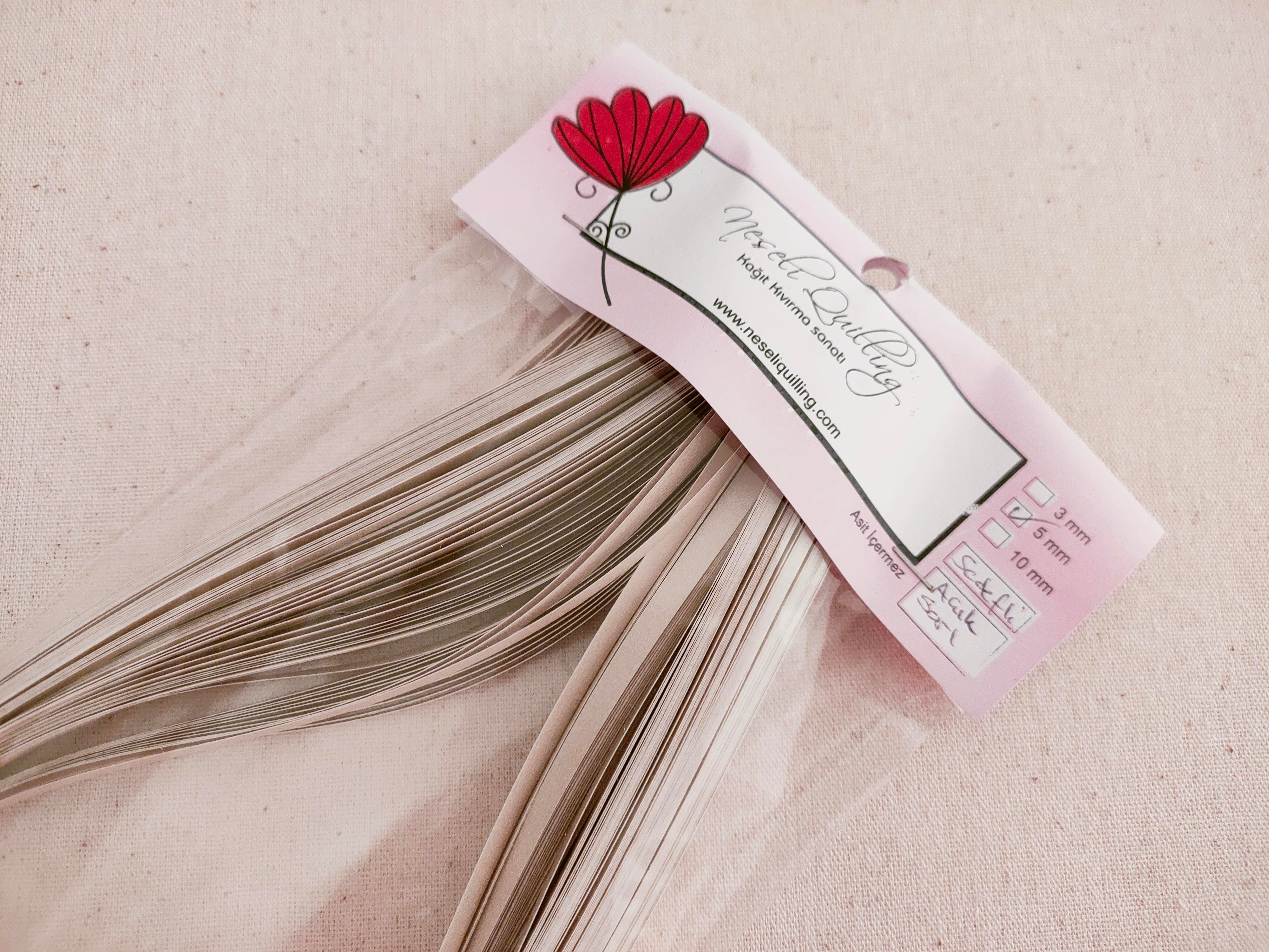 5mm Açık Sarı Quilling Kağıt Şerit