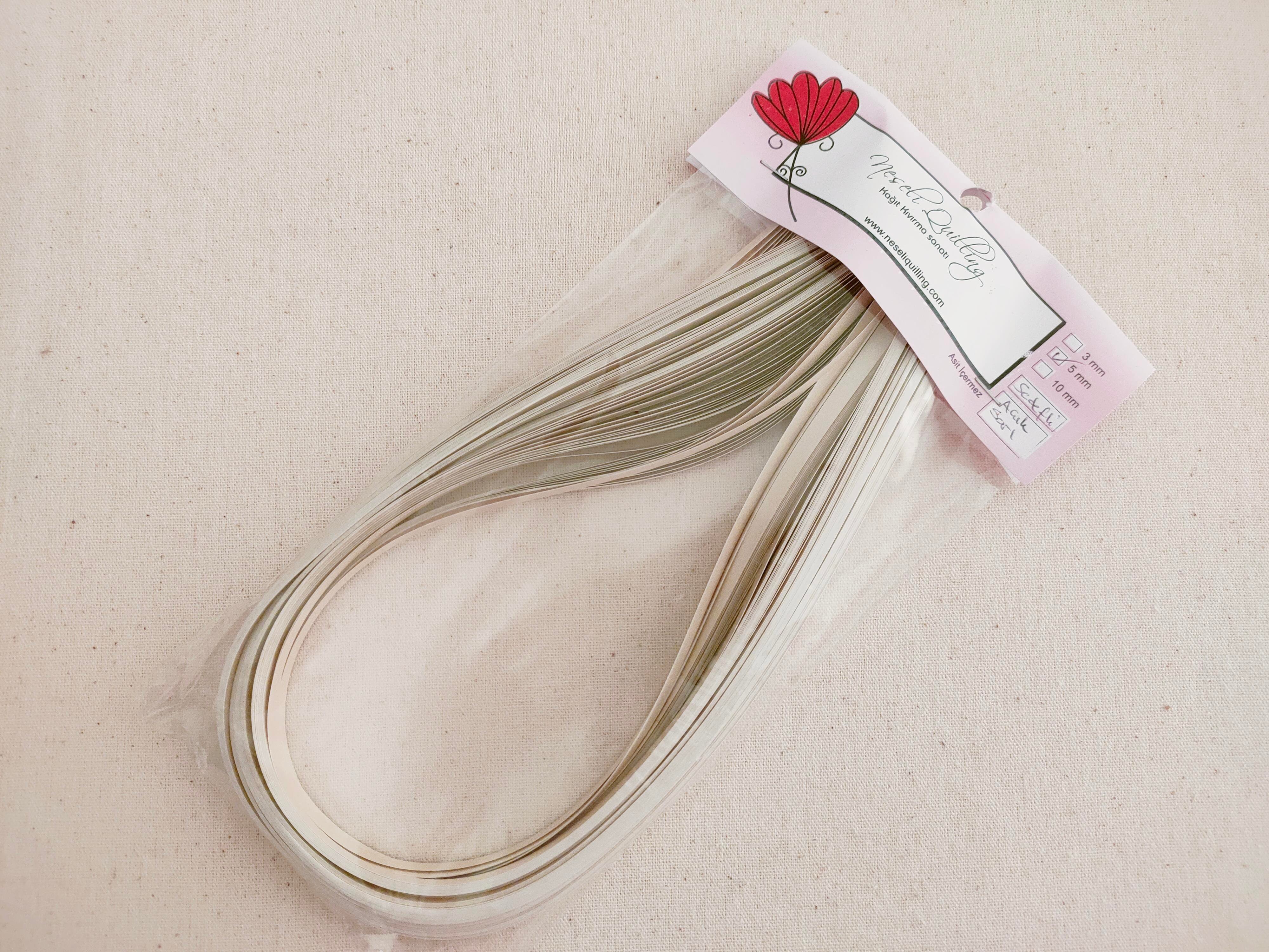 5mm Açık Sarı Quilling Kağıt Şerit