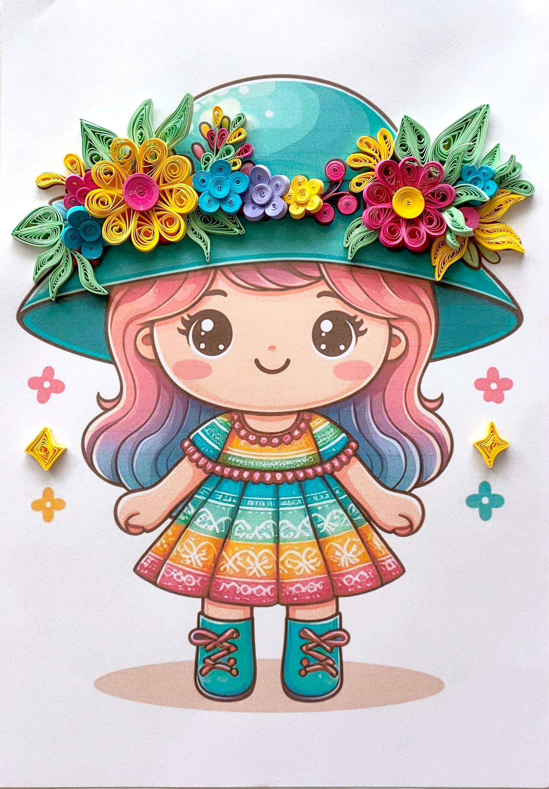 5mm MİNİ KARIŞIK 7 RENKLİ 175 ADET 25CM QUILLING KAĞIT ŞERİT