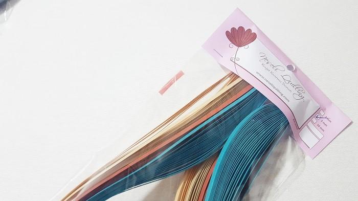 5mm Sonbahar Renk Tonlu Kağıt Şerit