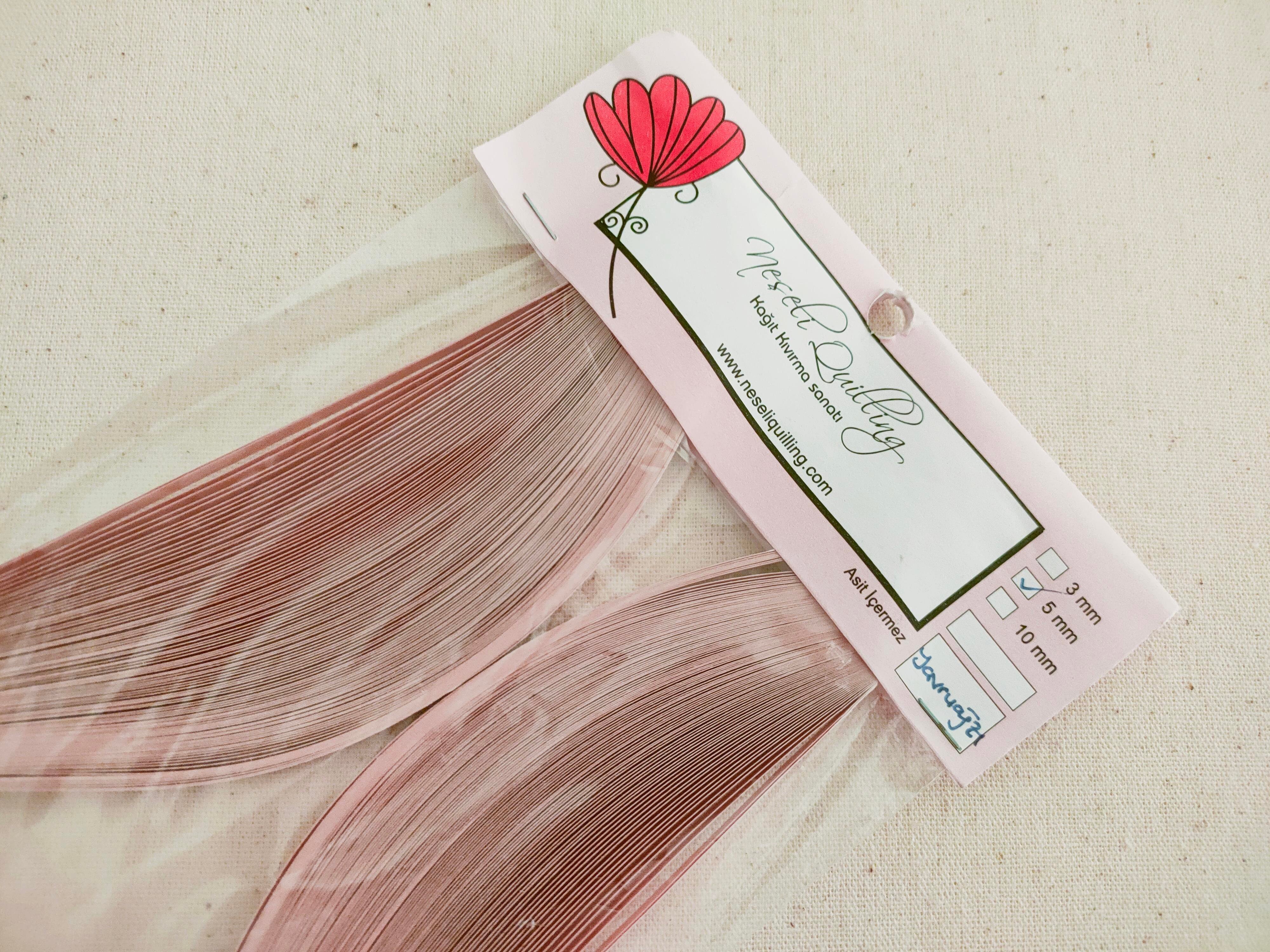 5mm Yavruağzı Sedefli Quilling Kağıt Şeritler