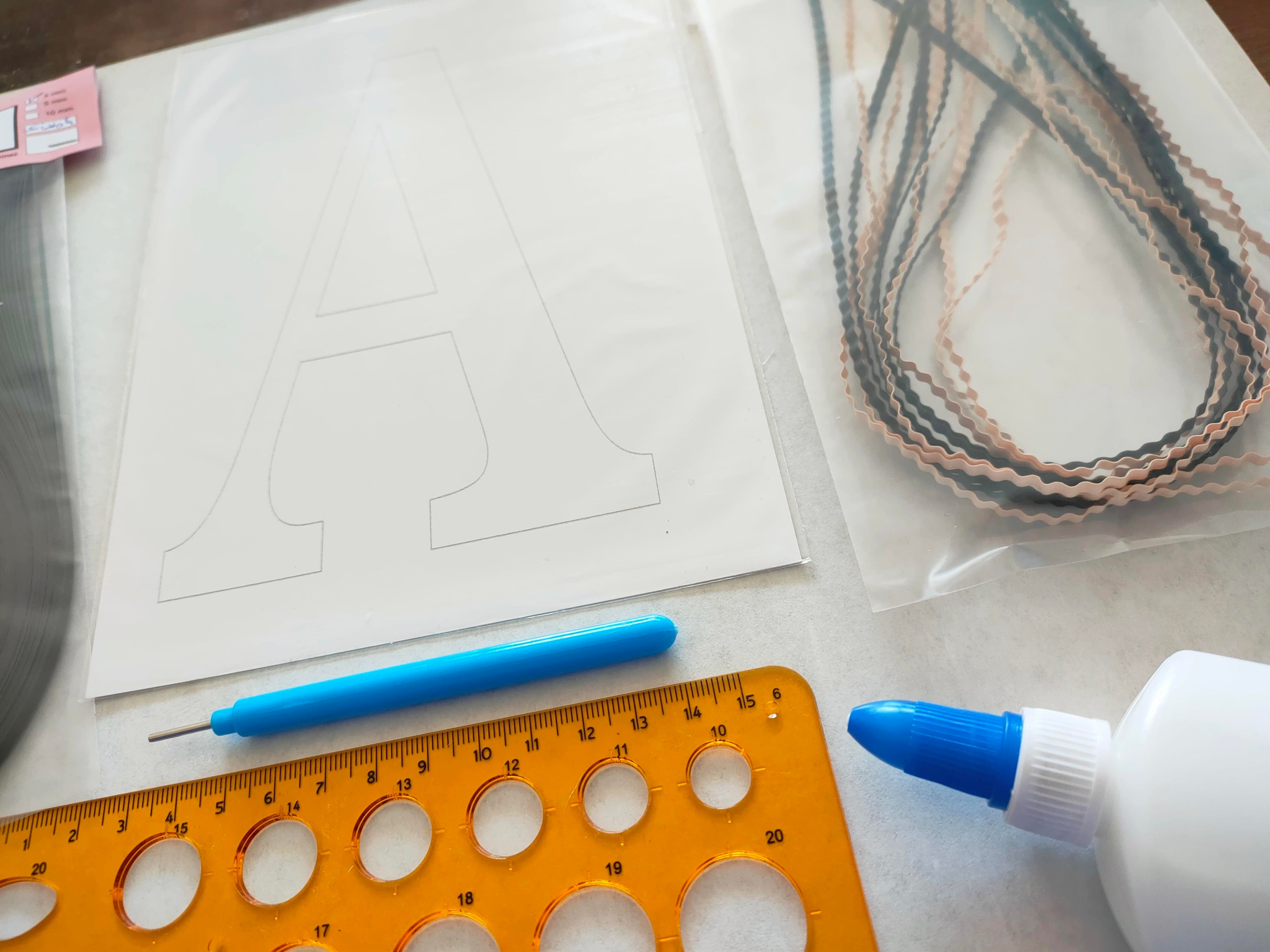 Quilling A Harfi Başlangıç Kiti 