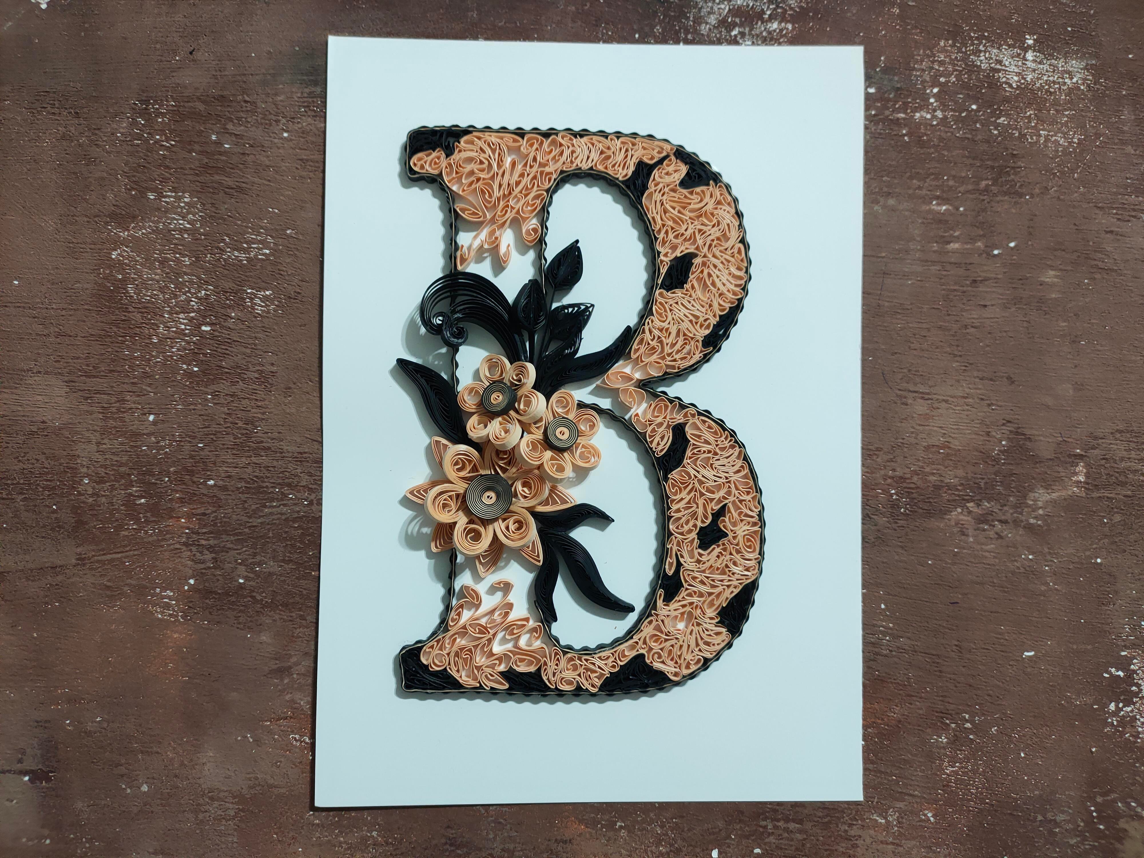 Quilling B Harfi VİDEOLU Başlangıç Kiti