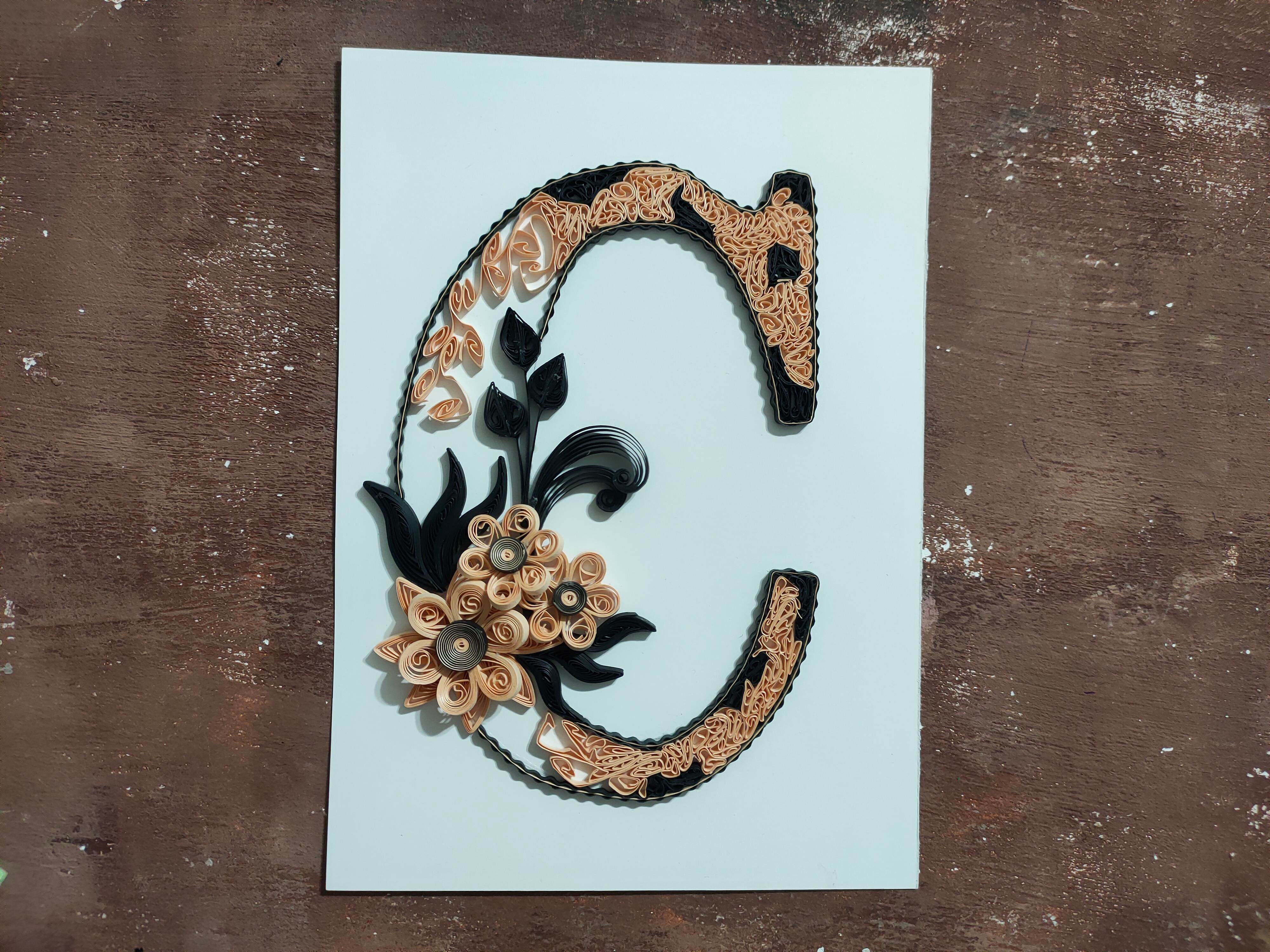 Quilling C Harfi VİDEOLU Başlangıç Kiti