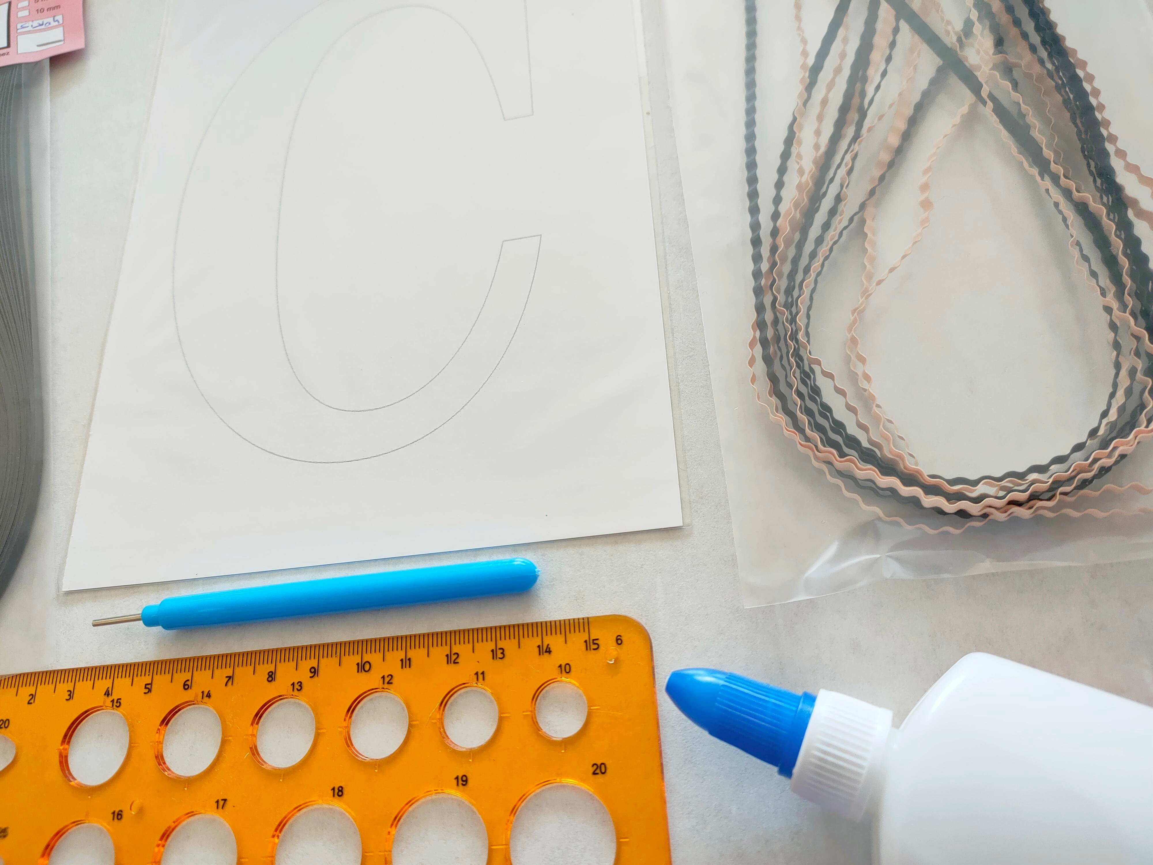 Quilling Ç Harfi VİDEOLU Başlangıç Kiti