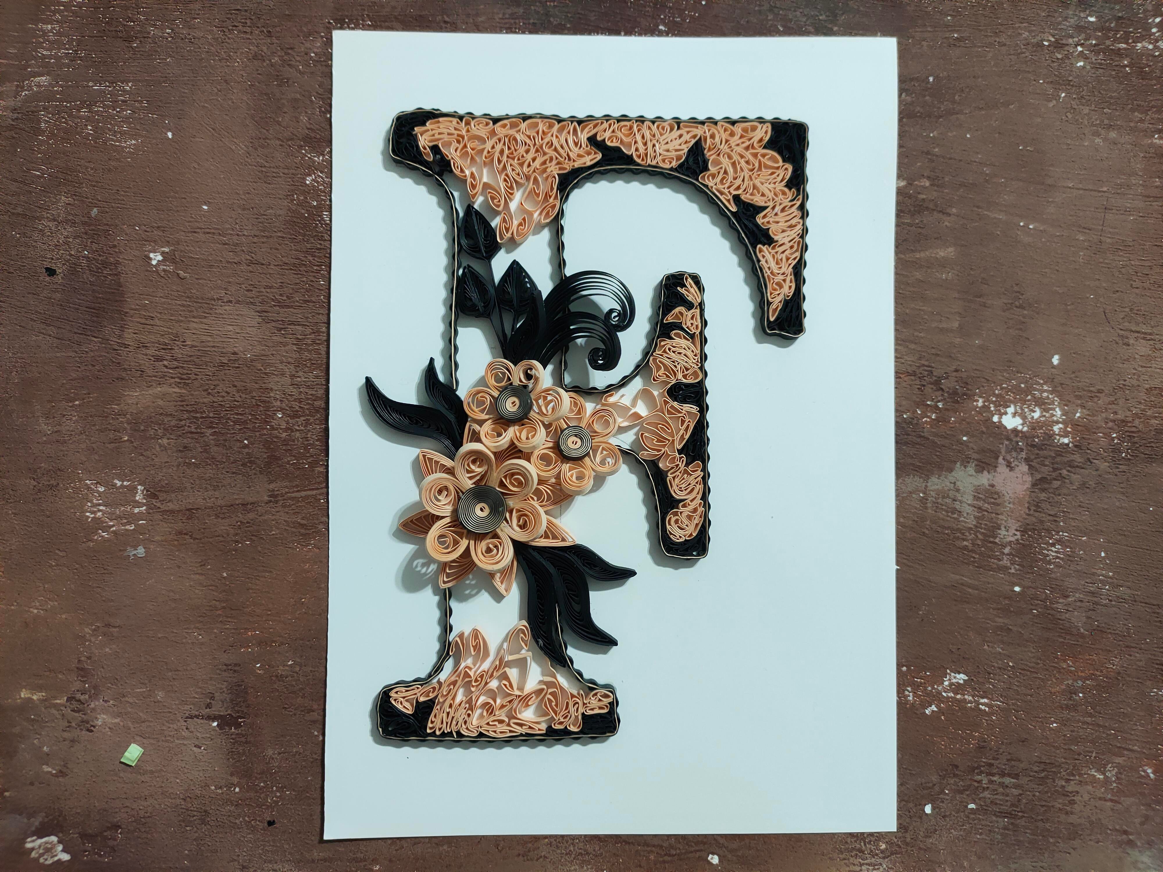 Quilling F Harfi VİDEOLU Başlangıç Seti