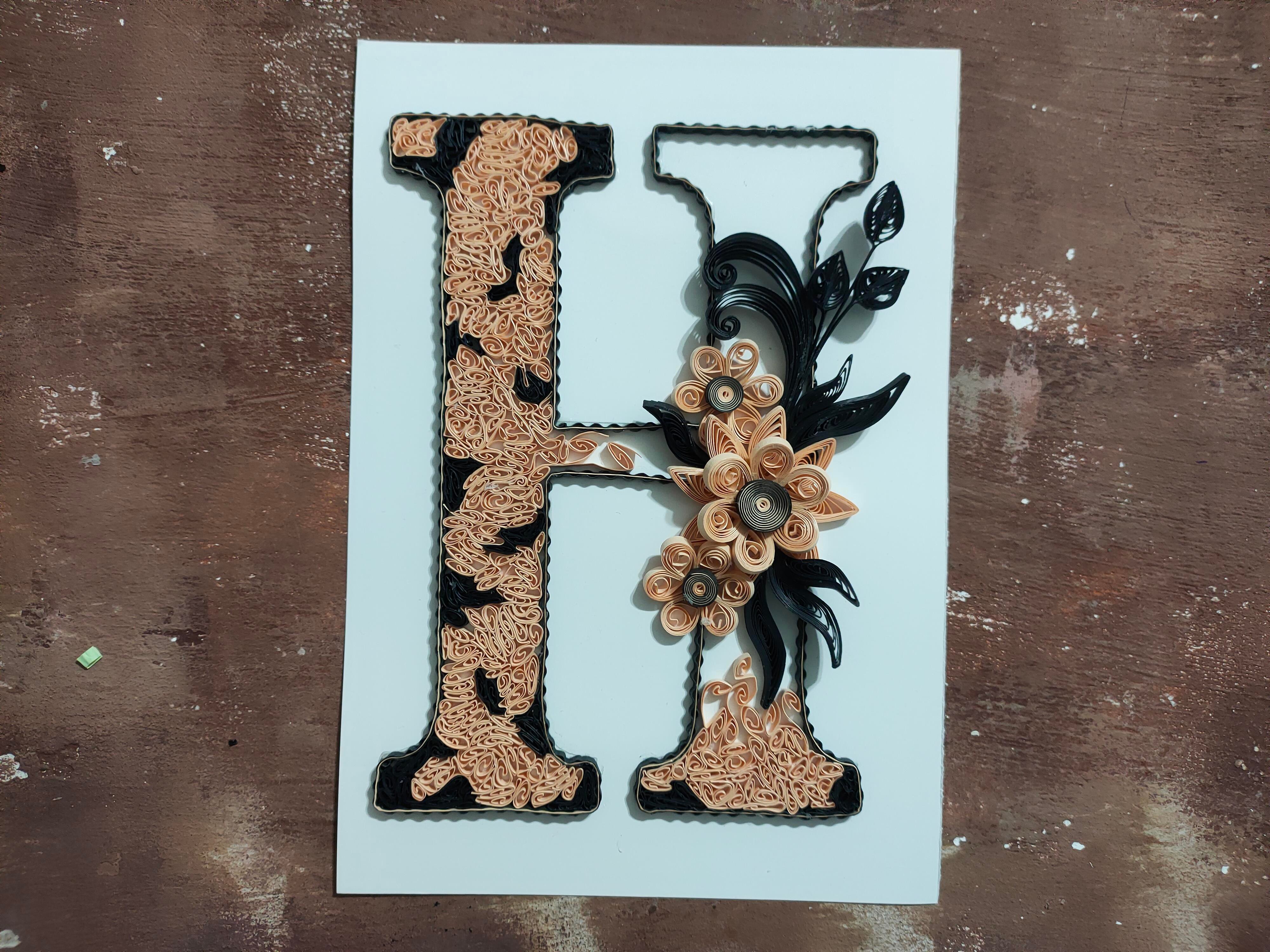 Quilling H Harfi VİDEOLU Başlangıç Kiti
