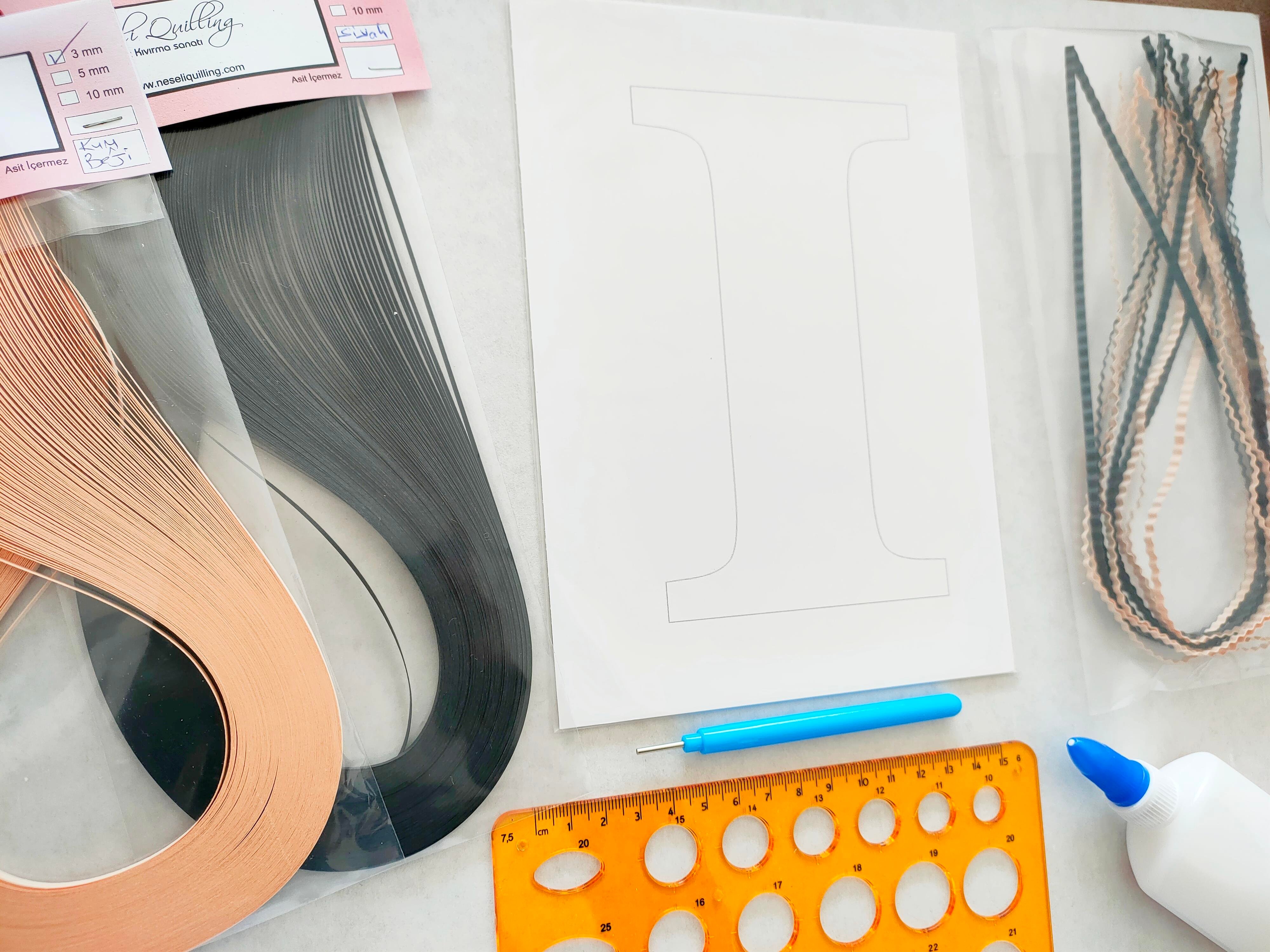 Quilling I Harfi VİDEOLU Başlangıç Kiti