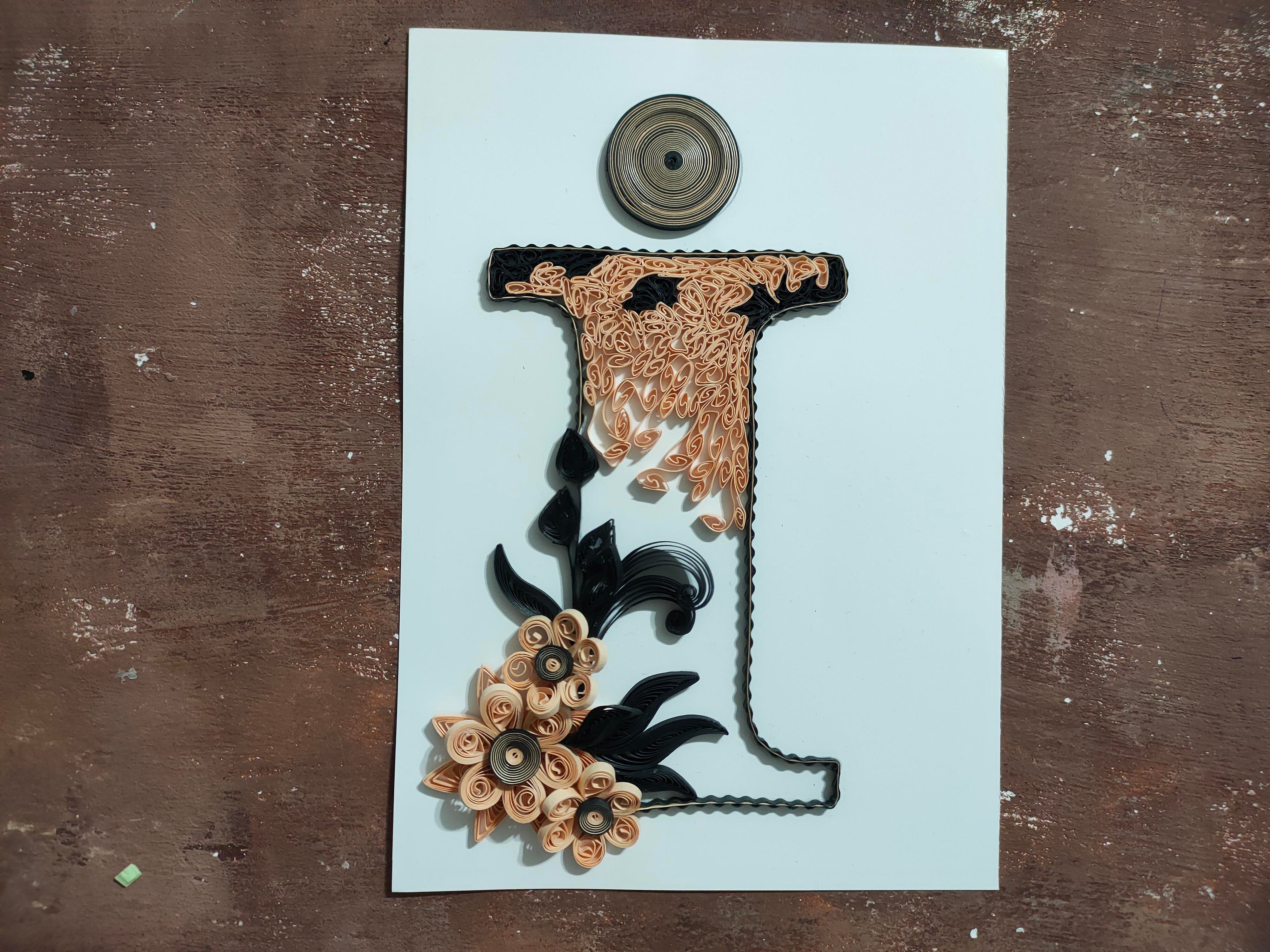 Quilling İ Harfi VİDEOLU Başlangıç Kiti