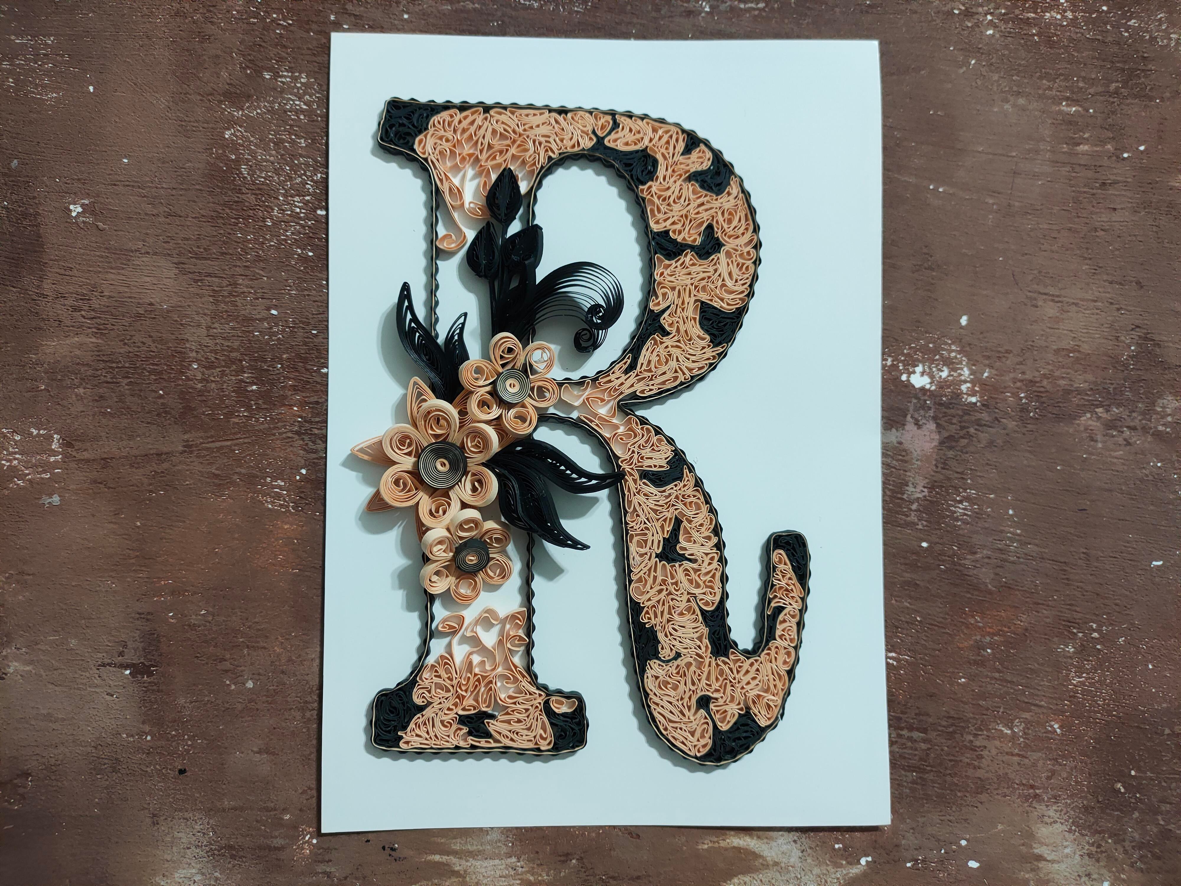 Quilling R Harfi VİDEOLU Başlangıç Kiti